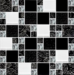 Артикул МС 2233
Мозаика из каленого стекла,размер чипа 48х48/ 23х23 мм.,в коробе 0,54 м2.