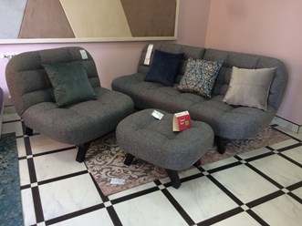 Комплет диван, кресло, пуф Космо