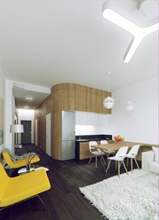 Проект интерьера апартаментов гостиничного комплекса Gurzuf RIVIERA, пгт. Гурзуф.