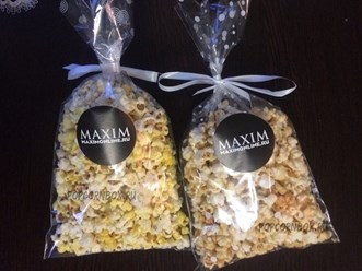 попкорн в брендированной упаковке popcornbox.ru