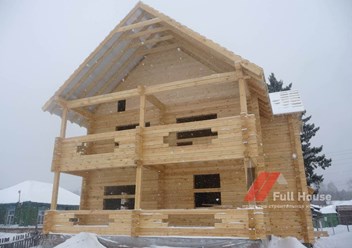 Домокомплект деревянного дома из профилированного бруса камерной сушки.