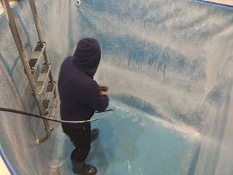 Мойка чаши бассейна