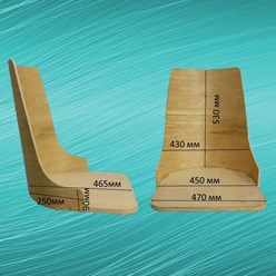 Каркас стула из фанеры Модель 5
Модель 5 Каркас из гнутоклееной фанеры для мягких стульев. Для них подходит металлокаркас МК3 Фьюжн.