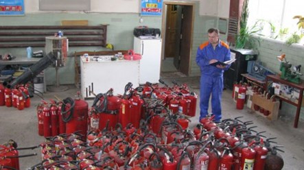 Перезарядка и ремонт огнетушителей