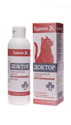 Шампунь Доктор восстанавливающий с пребиотиком Биолин Р для кошек.
Способствует восстановлению микрофлоры шерсти и кожи после кожных заболеваний и применения лечебных шампуней и антибиотиков.