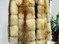Пошив шубы из лисы с кожей на молнии