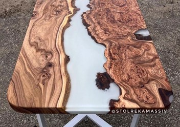 Стол из слэба карагача