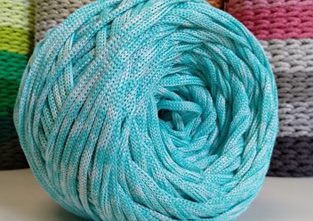 Полиэфирный шнур для вязания 4мм. без сердечника Knitcord. Цвет: тополевый меланж