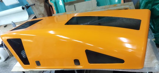 Изготовление на заказ детали кузова для вилочного погрузчика