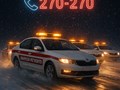 Служебный автомобиль Аварком Томск с логотипом и номером 270-270