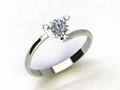 Помолвочное кольцо с одним бриллиантом