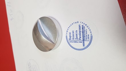 Современная Японская карманная печать самозанятого, металл диск матовый