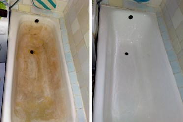 Реставрация ванн в Минске до и после выполнения работ