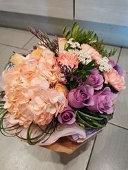 #букет гортензии и розы