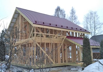 Каркасный дом в СНТ "Уткина заводь"