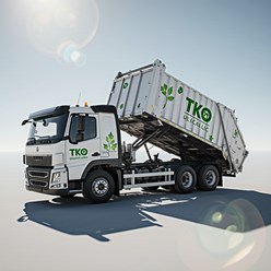 Компания ТКО. Услуги по вывозу мусора контейнерам. Объёмы контейнеров от 8 м3 до 36 м3.