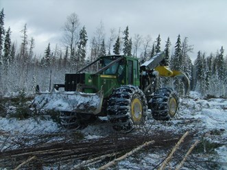 Трелёвочный трактор Скиддер Джон Дир 640 l II.