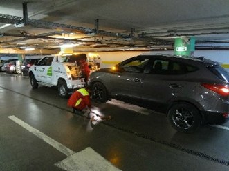 Эвакуация из подземного паркинга методом частичной погрузки