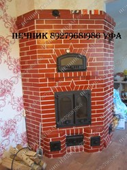 Отопительный печь-камин для частного дома, от профессионального печника Ильдара г. Уфа