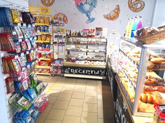 Магазин с булочками и десертами