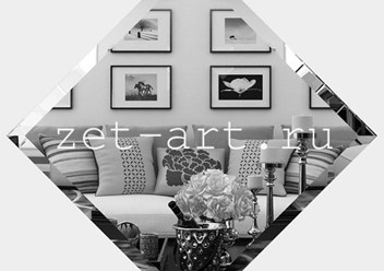 Зеркальная плитка КВАДРАТ и ТРЕУГОЛЬНИК в наличии в размерах: 100, 150, 180, 200, 250, 300мм Цвет: серебро, бронза, графит