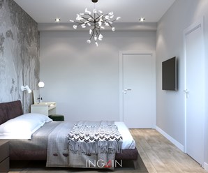 Project hotel "Simple house" - дизайн таунхауса 97 м2 в Хабаровске, КП Орехово. Студия дизайна интерьеров INGAIN