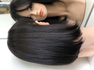 Парик из натуральных волос с шелковой вставкой. Собственное производство.