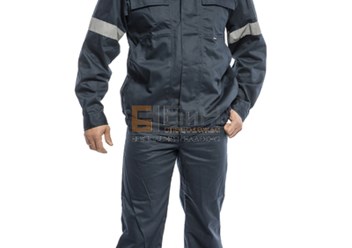 Костюм Ралли (тк.Саржа 250, МВО) брюки БиН, т.синий/васильковый