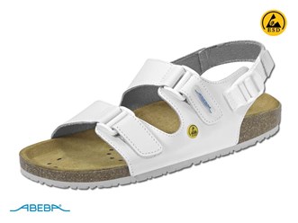 Антистатические сандалии ABEBA 4090, белые, Германия