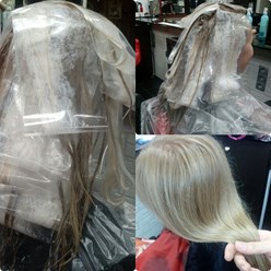 Обучение мелированию волос, на курсах парикмахеров в учебном центре Asta-La-vista.