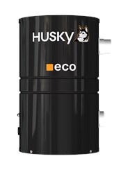 Компактная модель Eco встроенного пылесоса Husky предназначена для монтажа в домах и квартирах площадью до 150 кв.м. Имеет систему плавного запуска и остановки двигателя.