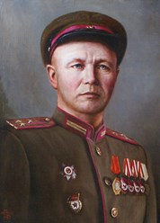 Гвардии полковник Лыков Иван Иванович 40х55см. холст, масло. 2011год.