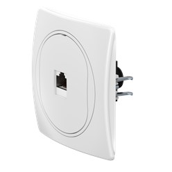 Розетка скрытой установки компьютерная CADUCEUS ALING EON с модулем Keystone RJ45 8P8C, cat.6A, UTP