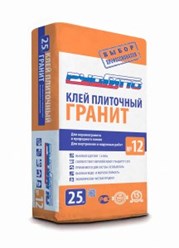 Плиточный клей для керамогранита и природного камня №12