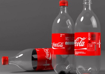Проектирование и дизайн упаковки.3D модель бутылки Coca-Cola и ее визуализация