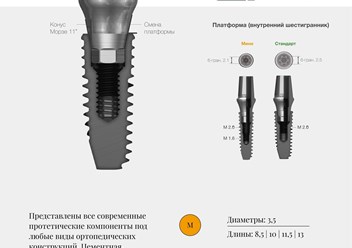 Конус Морзе 11°.
Платформа M (D3,5) и R (D4 | 4,5 | 5 | 6).
Длины, L: 6 | 7 | 8,5 | 10 | 11,5 | 13