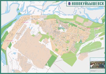 Карта Новокуйбышевска