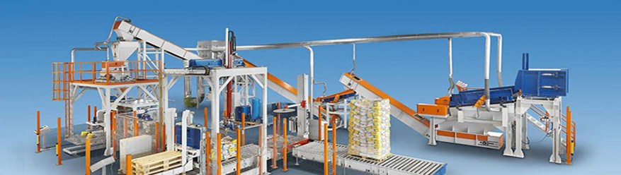 Фасовочно-упаковочная линия для древесного угля в бумажные мешки крафт