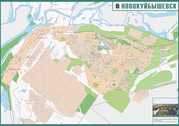Карта Новокуйбышевска