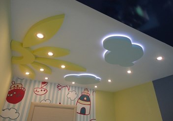 монтаж потолка