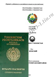 Перевод узбекских документов для подачи в официальные органы