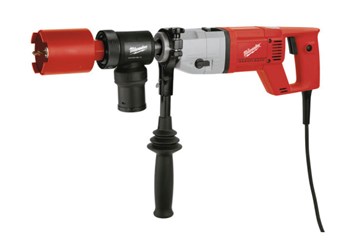 Дрель для сухого алмазного сверления с микроударом Milwaukee DD 2-160 XE (Милуоки ДД 2-160 ХЕ) предназначена для сухого алмазного бурения отверстий Ø до 162 мм в бетоне, железобетоне, кирпиче, камне.
