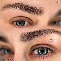 межресничка перманентный макияж век