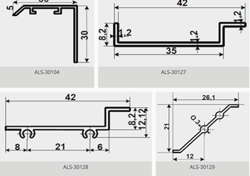 Алюминиевый профиль - чертежи