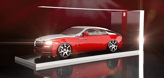 Разработка и проектирование автомобильных выставочных стендов.Дизайн концепт выставочного стенда Rolls-Royce для выставки в ГУМе.