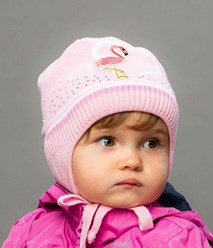 Новая Коллекция &quot;Осень-Зима с Selfiework&quot; Детская шапка для девочки,50% хлопок, 50% акрил, Подкладка 100% хлопок, Цвета в упаковке: св. розовый, розовый, мята, голубой, белый,р.44-46, возр.-от 6 мес.