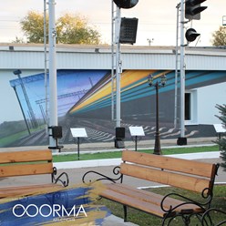 Мурал для ЖД музея