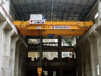 кран мостовой грузоподъёмность 90/7 тонн, пролет 18 метров, высота подъема 12 метров.