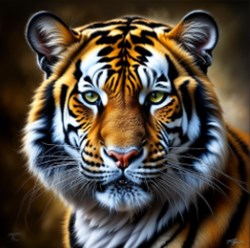 Картины с животными. Тигр.