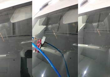 ремонт трещины автостекла